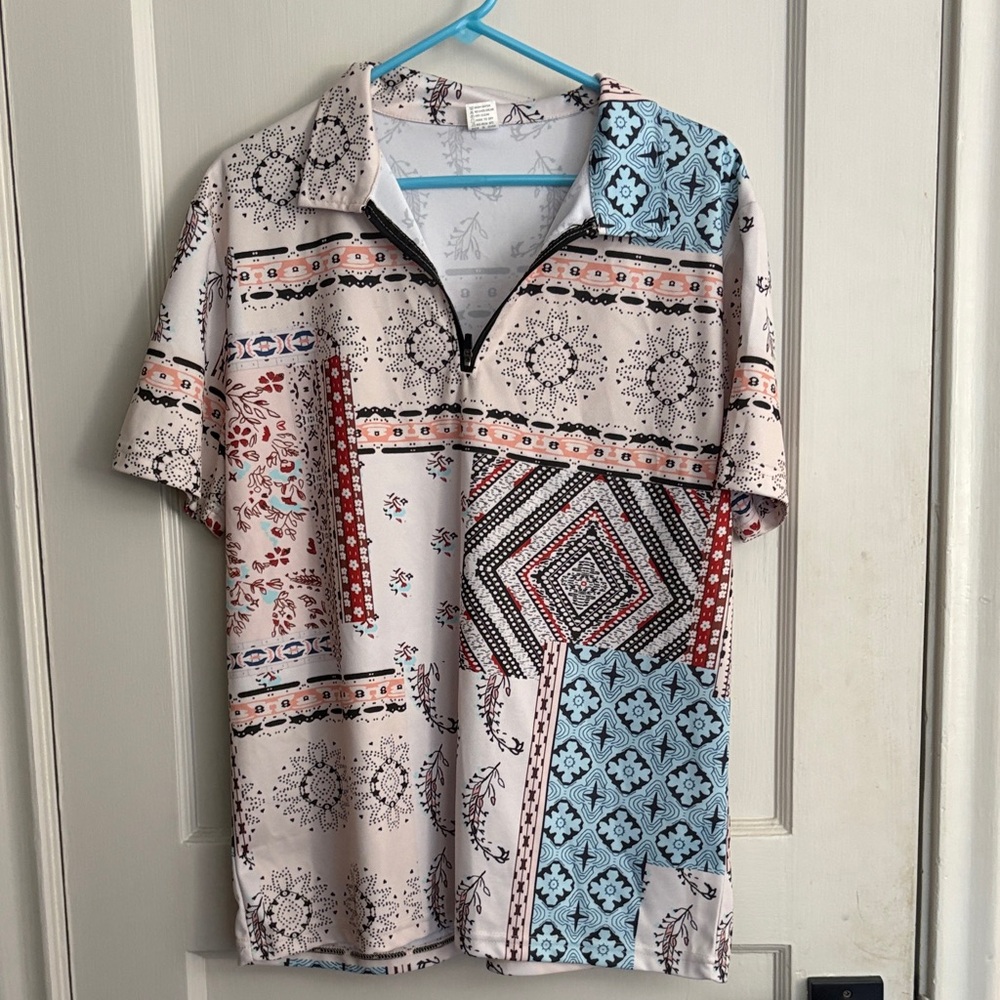 Men's Multicolor Patterned Shirt